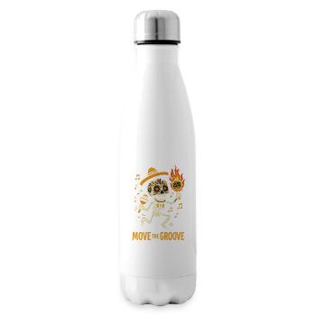 MOVE THE GROOVE: Skeleton Fiesta, Calavera Dance - Isolierflasche - Weiß - Rechts