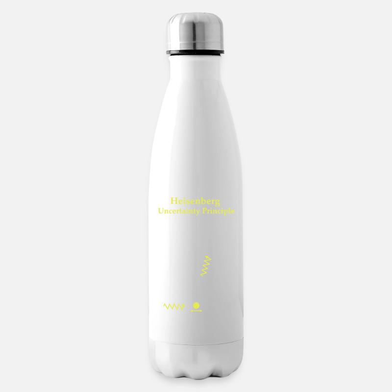  Principe d'incertitude d"Heisenberg  - Bouteille isotherme - blanc