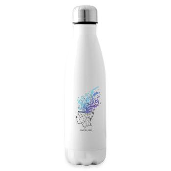 Mente Creativa – Ilustración Abstracta del Cerebro - Bouteille isotherme - blanc - Droite