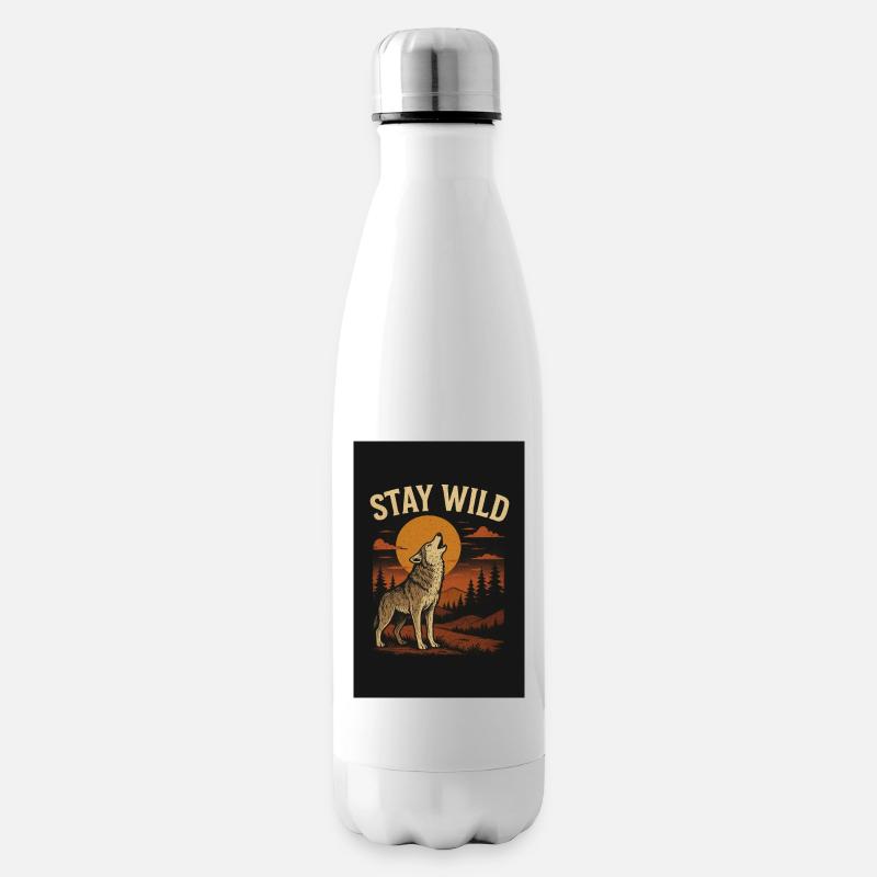 Wolf Wild  - Bouteille isotherme - blanc