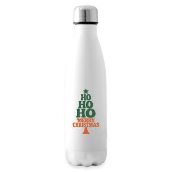 Hohoho Hippie 70s Retro Christmas - Insulated Water Bottle - white - Right