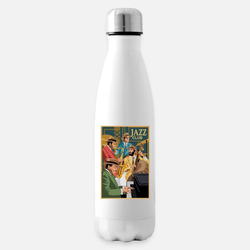 club de jazz - Bouteille isotherme - blanc