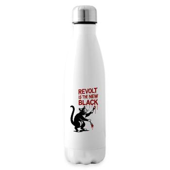 Revolt is the new black - Insulated Water Bottle - white - Right