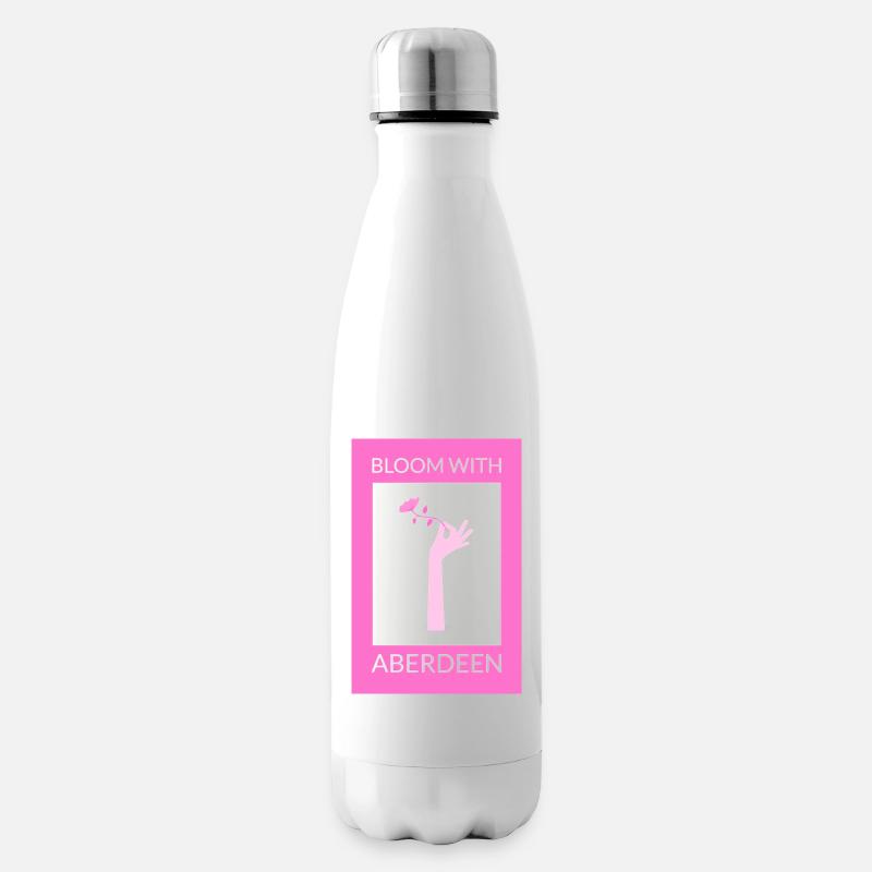 Blühen mit Aberdeen Pink Flowers #1 - Isolierflasche - Weiß