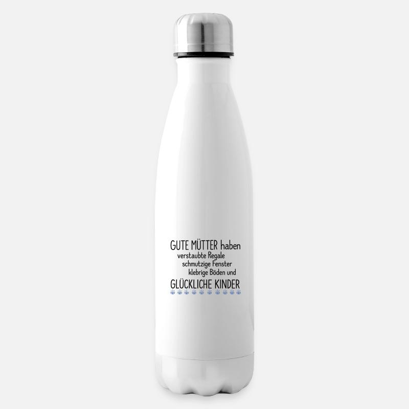 Gute Mütter Spruch Design - Isolierflasche - Weiß