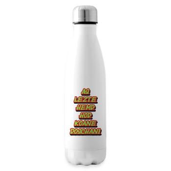 Neon Graffiti Stacking Texts - Insulated Water Bottle - white - Right