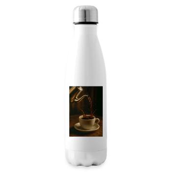 Kaffeeporzellanfluss - Isolierflasche - Weiß - Rechts