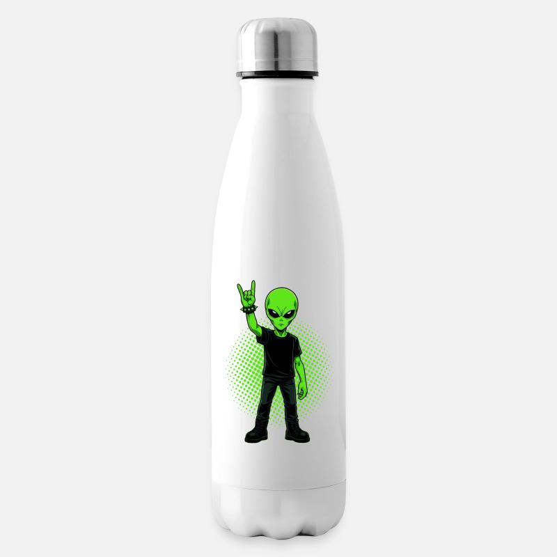 Heavy Metal Alien - Isolierflasche - Weiß