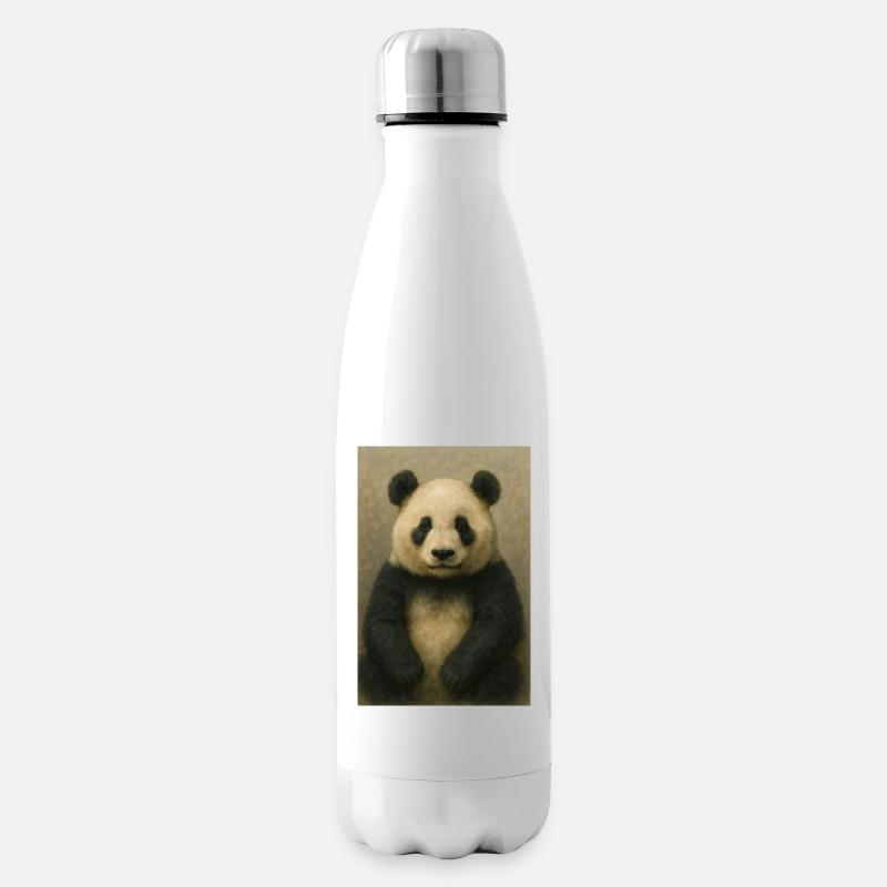 Panda dans la peinture à l’huile classique - Bouteille isotherme - blanc