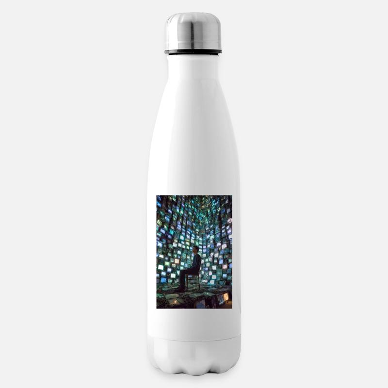 Chambre d’écho néon - Bouteille isotherme - blanc