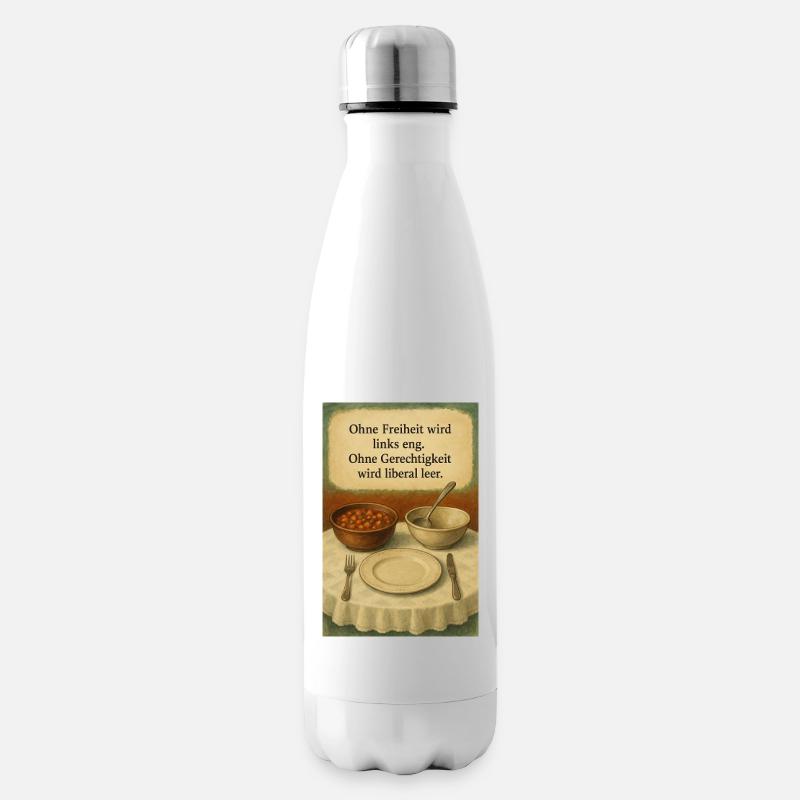 Liberté et justice - Bouteille isotherme - blanc