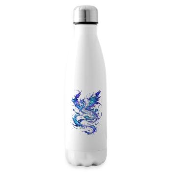 Blauer Sternenfeuerdrache - Isolierflasche - Weiß - Rechts