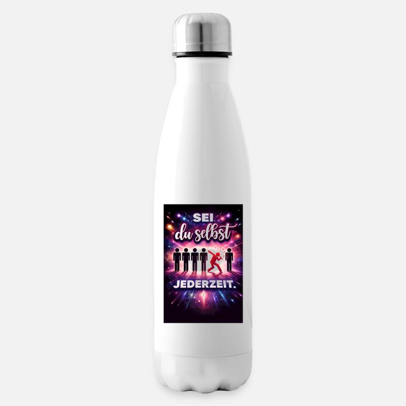 Sois toi-même en permanence - Bouteille isotherme - blanc