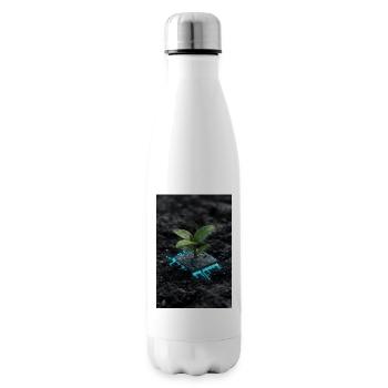 Cyber Seedling on Circuit Core - Insulated Water Bottle - white - Right