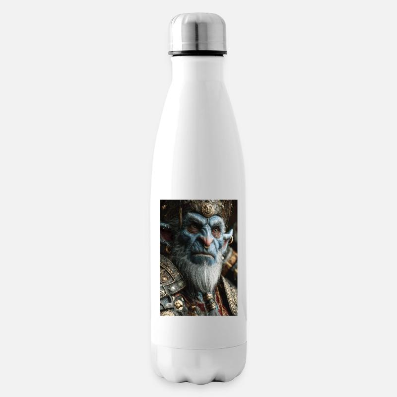 Orkkönig in kunstvoller Rüstung - Isolierflasche - Weiß