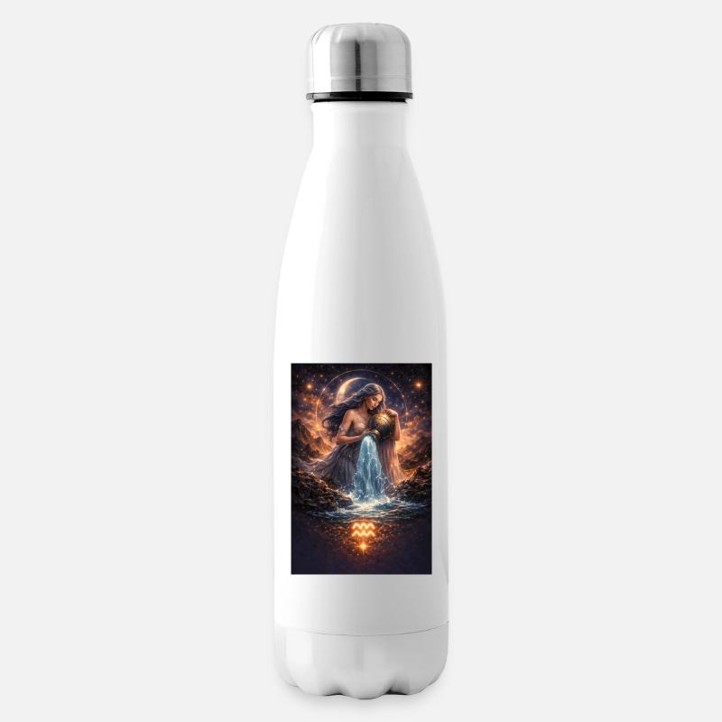 Aquarius - Insulated Water Bottle - white