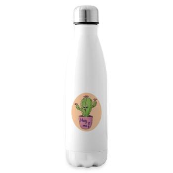 Kaktus Umarmung Kunstdruck - Isolierflasche - Weiß - Rechts