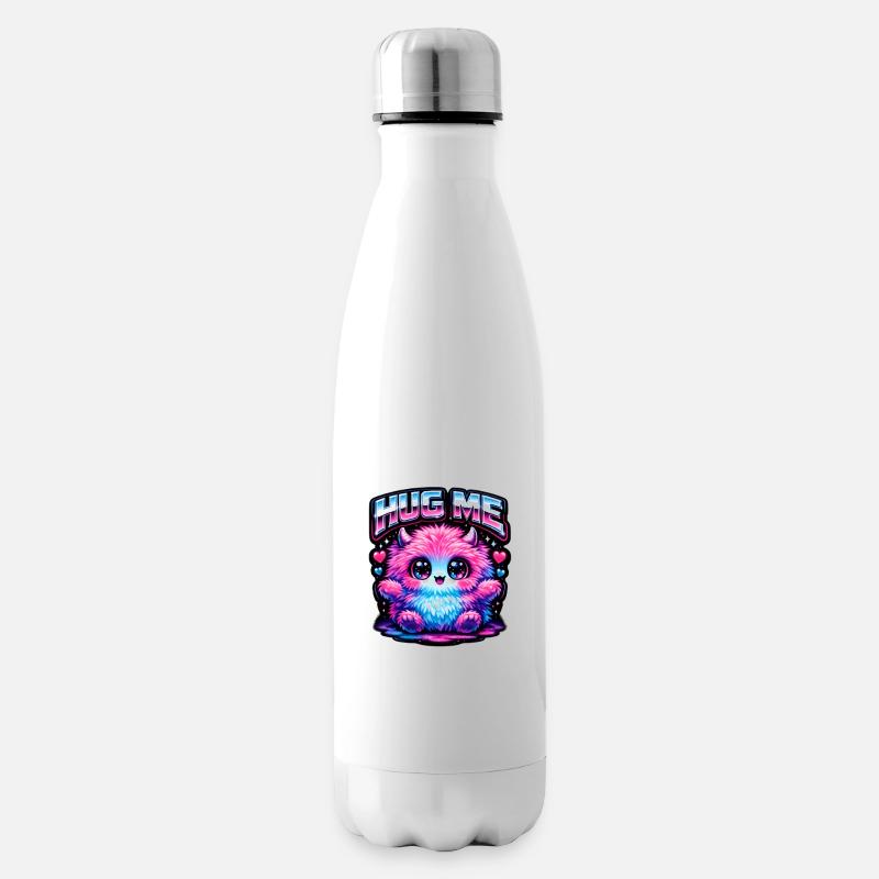 Hug Me Neon Monster - Isolierflasche - Weiß