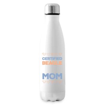 Maman Beagle certifiée - Bouteille isotherme - blanc - Droite