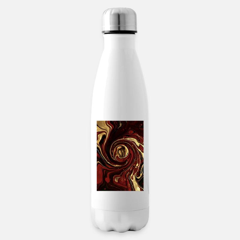 Abstract Germany Fluid Art Part 1. - Insulated Water Bottle - white