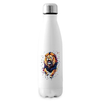 Colorful Lion Eruption - Insulated Water Bottle - white - Right
