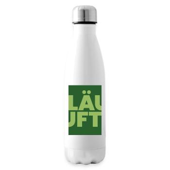 Running - Green Uppercase Typo Dark Green - Insulated Water Bottle - white - Right
