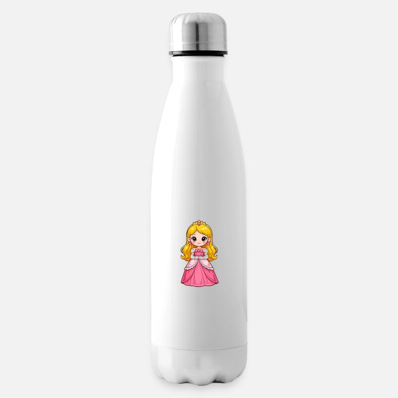Petite Princesse en Rose - Bouteille isotherme - blanc