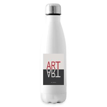 ART Reflection Minimalist Concept Poster - Insulated Water Bottle - white - Right