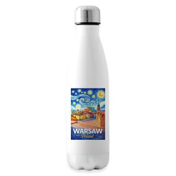 Warsaw, Poland - Insulated Water Bottle - white - Right
