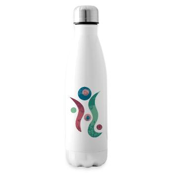 Yoga design_43 - Bouteille isotherme - blanc - Droite