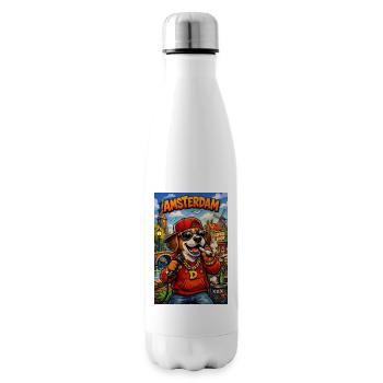 Amsterdam Dog Rapper - Isolierflasche - Weiß - Rechts