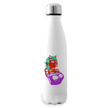 Crimson Demon  - Insulated Water Bottle - white - Right
