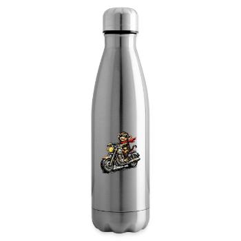 Motorradaffe im Racer-Style - Isolierflasche - Lightsilver - Rechts