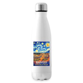 Bangui Cityscape Poster Starry Night - Isolierflasche - Weiß - Rechts