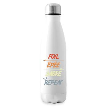 Florett Degen Säbel Wiederholung - Isolierflasche - Weiß - Rechts