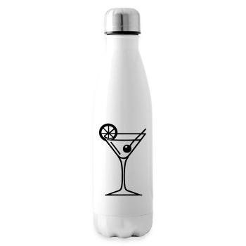 cocktail - Bouteille isotherme - blanc - Droite