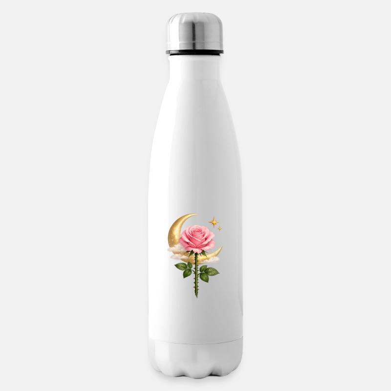 Magie de la Rose de Lune - Bouteille isotherme - blanc