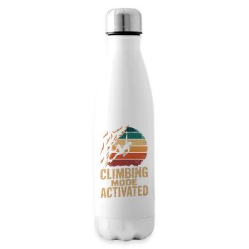 Mode escalade activé Klettern Boulder Retro - Bouteille isotherme - blanc - Droite