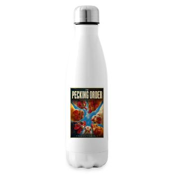 Pecking Order Council Meeting - Insulated Water Bottle - white - Right