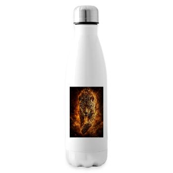 Inferno Leopard Blaze - Insulated Water Bottle - white - Right