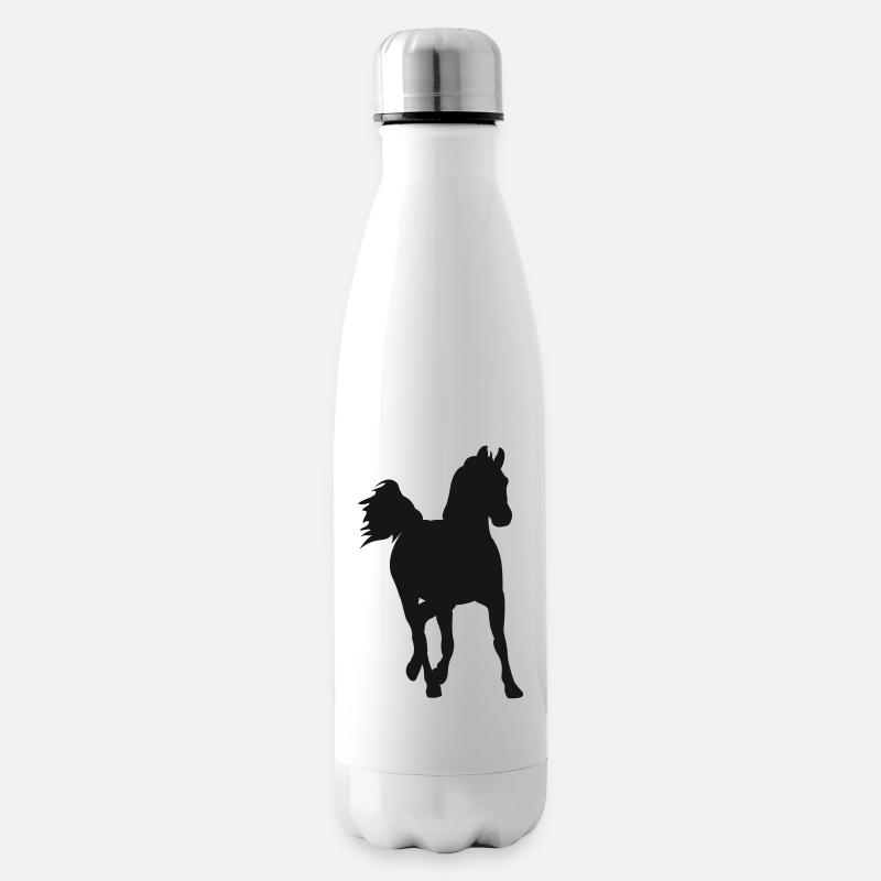 Galoppierendes Pferd - Isolierflasche - Weiß