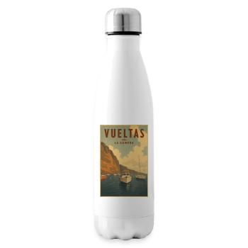 Vueltas La Gomera Poster - Isolierflasche - Weiß - Rechts