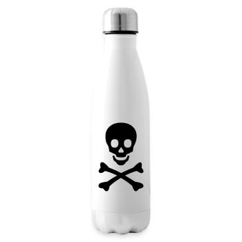 Tête de Mort - Bouteille isotherme - blanc - Droite