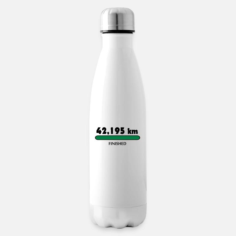 Marathon Finisher - Isolierflasche - Weiß