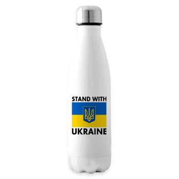 stand with ukraine - Isolierflasche - Weiß - Rechts