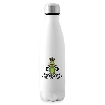 Frog "Frog Prince" King Frog at the Frog Pond - Insulated Water Bottle - white - Right