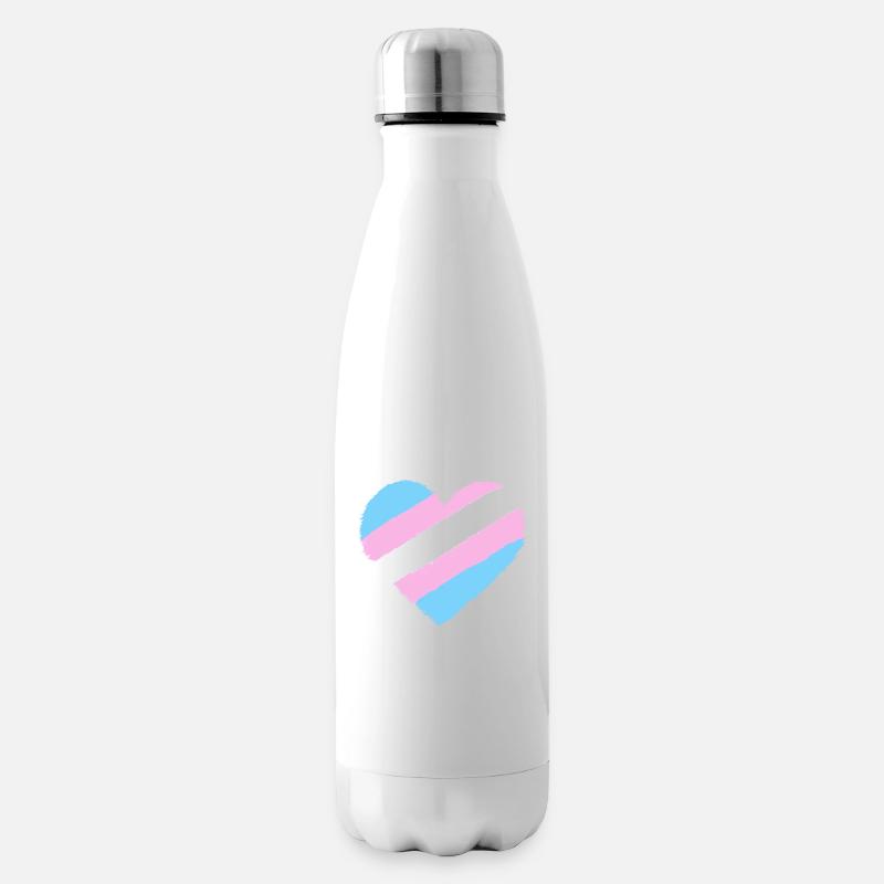 Cœur trans - Bouteille isotherme - blanc