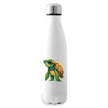Tortue ancienne - Bouteille isotherme - blanc - Droite