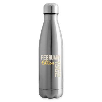 Février 1962 Anniversaire Février 1962 Rétro - Bouteille isotherme - argent clair - Droite