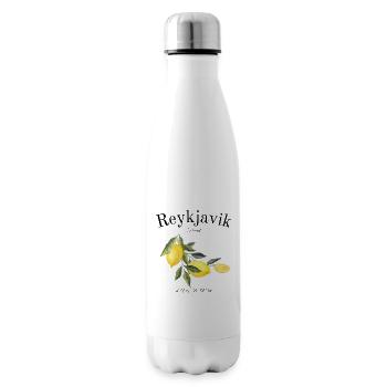 Reykjavik - Islande - Atlantique Nord - Cadeau gratuit - Bouteille isotherme - blanc - Droite